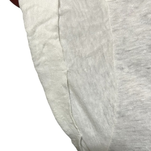 Mod-O-Doc 100% Linen Short Sleeve Tunic Length Tee Size L - Picture 5 of 7